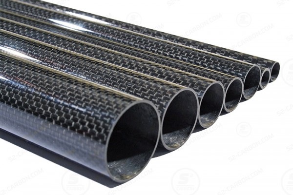 Carbon Rohr 16 x 15 x 1000 mm Glanz