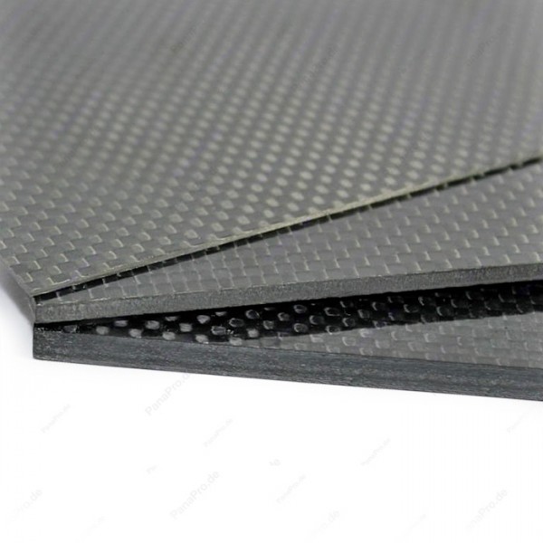 3K Carbon Platte Glänzend / Plate Glossy